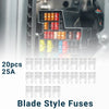 Car Short Circuit Protection - 20 Pcs 25A Mini Blade Fuses