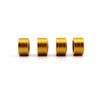 Triumph Thruxton 900 EFI 4 x Gold Head Bolt Cover Nuts (2009-2015)