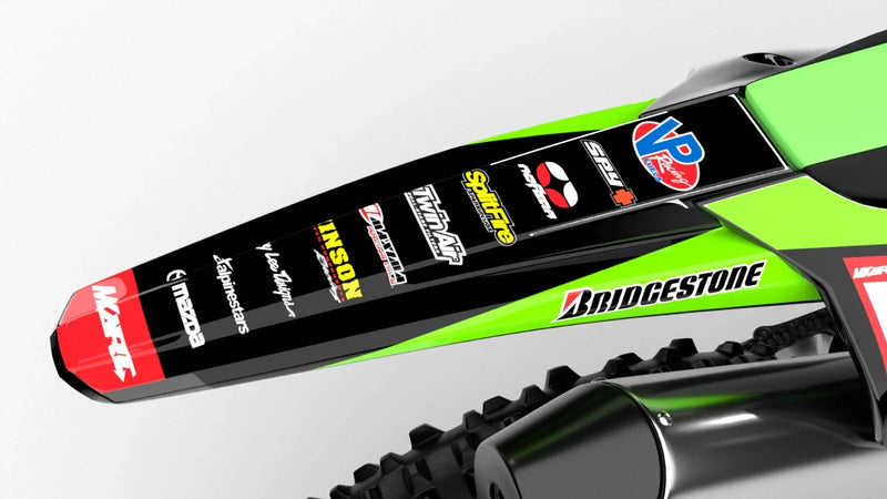 Kawasaki KX 125 (1999-2002) RYTHM Style Graphics Decals Sticker Kit
