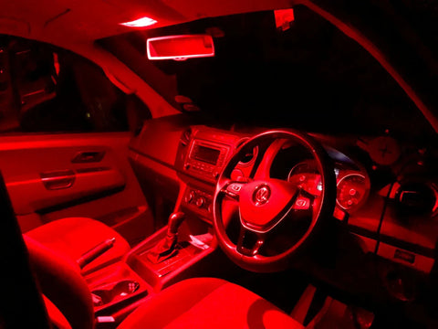 VW Amarok Bright Red LED Interior Light Conversion Kit (2010-2023)