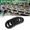 Make Model Oil Seal 40x62x10mm NBR Rubber High Pressure Black 5 Pcs