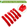Ford Bronco (2021-2025) - Red ABS Set Exterior Door Handle Cover Trim