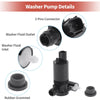Ford Edge Windshield Washer Pump w/Grommet (2007-2014)
