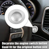 Jeep Cherokee and Dodge Silver Tone Engine Start/Stop Button Cover Kit