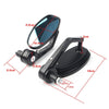 Motorcycle - Black 7/8" Aluminum Rear View Side Mirrors