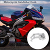 Motorcycle Claw Shape Aluminum Alloy Motorcycle Hanging Hook 1 Pcs Silver Tone 62mm