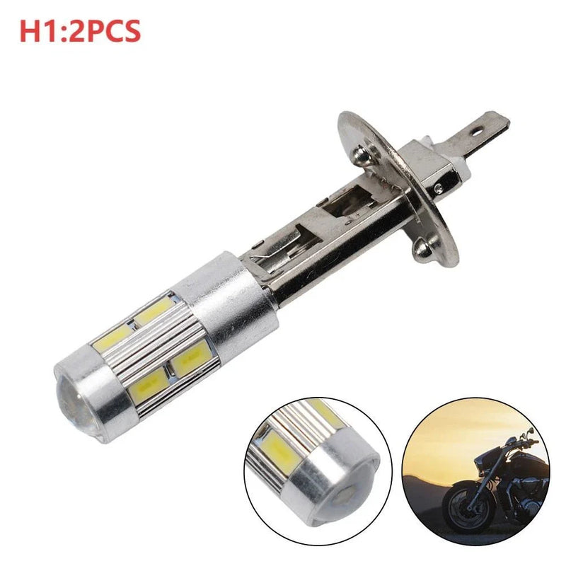 SMD 6000K White High Brightness 2 x Motorcycle LED Headlight Fog Light 33