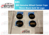 BBS wheels Center Caps 4 x 70mm Genuine Emblem Black Gold 3D Logo