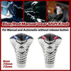 Universal Gear Shift Knob 1x Blue/Red LED Head Snake Style