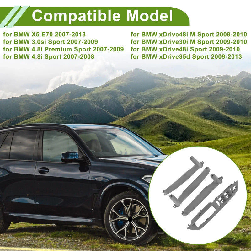 BMW X5 E70 (2007-2013) Gray Door Handle Trim Cover