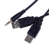 1.5M Car Dash Type-C AUX USB Port Panel Extension Cable Adapter