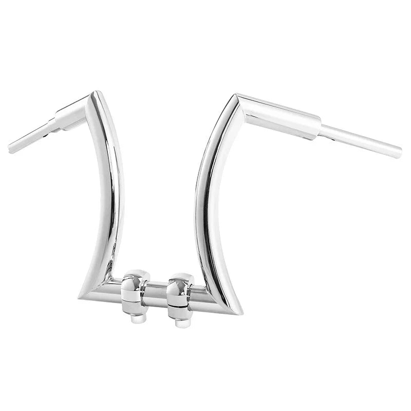 Harley Softail 16" Chrome Rise 2" Hanger Handlebar with Risers