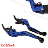 Yamaha FZ07 FZ09 MT07 MT09 XSR900 CNC Blue Extendable Brake Clutch Levers (2015-2023)