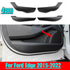 Ford Edge Carbon Fiber Leather / 4x / Door Anti Kick Pad Panel (2015–2022)