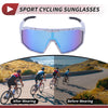 Motorcycle Goggles / 1 x Riding Goggles Blue Lens White with Black Spots