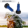 Motorcycle 1.1" Aluminum Alloy Plastic Motorcycle Slider Frame 2 x Blue
