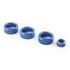 Honda Civic 2022-2023 Blue 4 pcs AC Climate Control Knob Ring Cover