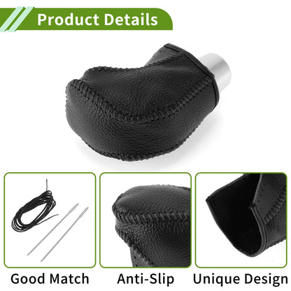 Car Gear Shift Knob Cover for Toyota Tacoma 2016-2022 - Pebbled Black