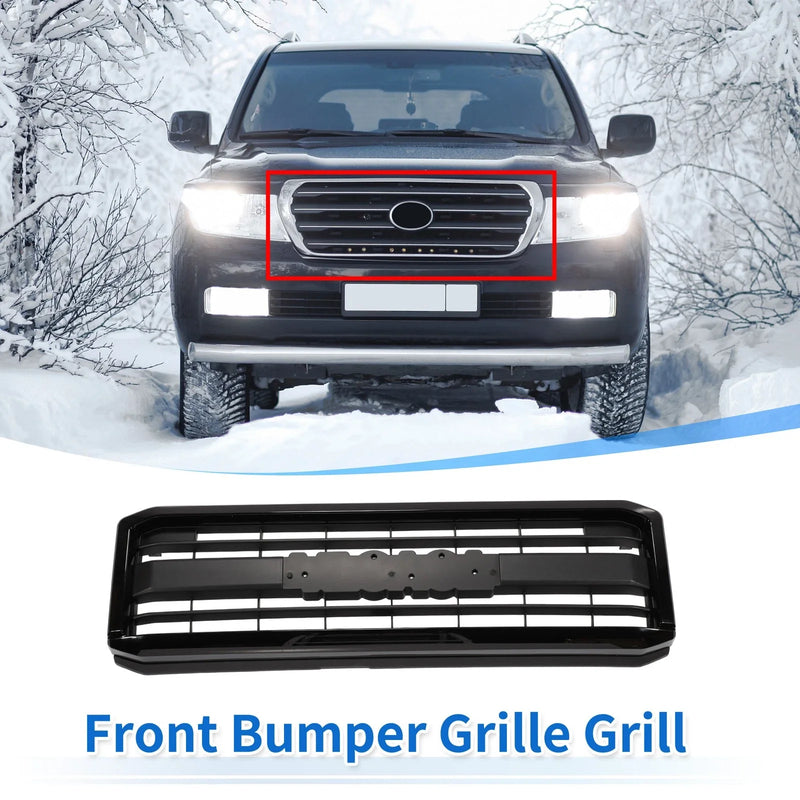Toyota Land Cruiser Front Upper Hood Bumper Grille Grill Black (2007–2012)