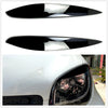 Mercedes Benz Smart Headlight Eyelid Trim Glossy Black (2014-2021)
