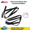 Door Glass Run Channel Rubber Pair LH+RH Fits Honda Civic EG EJ 3D HB 1992-95