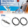 Boats 2 x Marine Throttle Shift Control Box Cable Black Steel