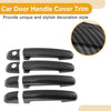 Suzuki Swift Carbon Fiber Black Door Handle Cover Trim (2005-2017)