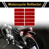 Reflector 15x5cm Red Rectangle Motorcycle 10 Pcs