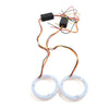Car Headlight Retrofit 95MM White Amber Switchback LED Halo Rings