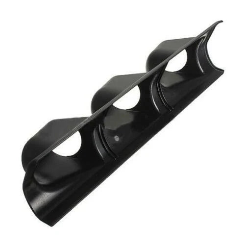 Car 52mm Bendable Black A-Pillar Pod 3 x Triple Gauge Holder