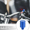 Motorcycle 2 x M8x1.31 Motorcycle Side Mirror Hole Plug Screw Alloy Blue