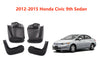 Honda Civic 9th Sedan 4-DR Mud Flaps Splash Guards (2012-2015)