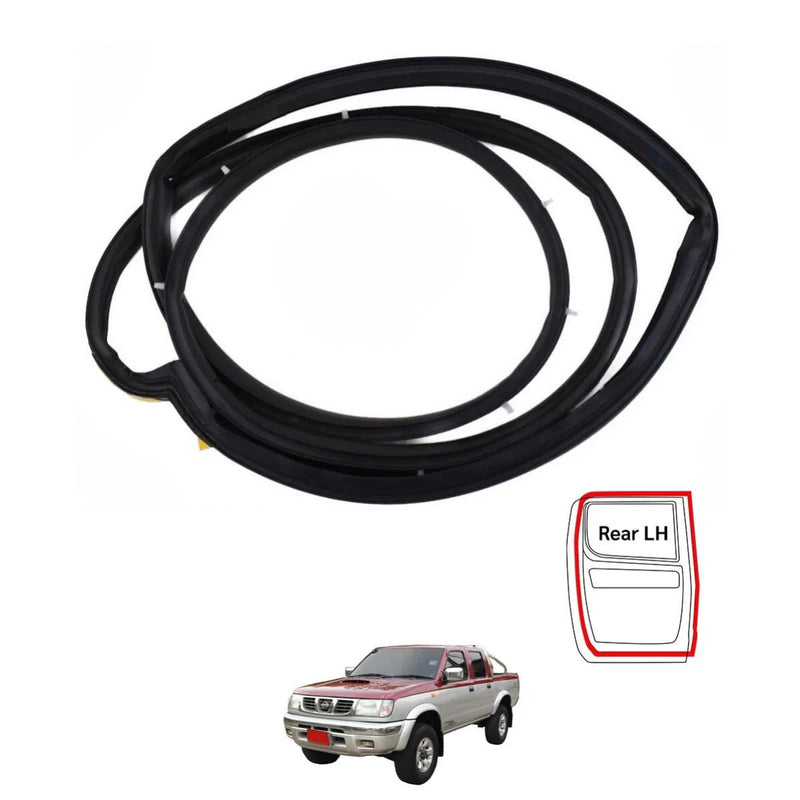 Door Rubber Seal Weatherstrip Rear LH Fit Nissan D22 Frontier Navara 1998-05 D09