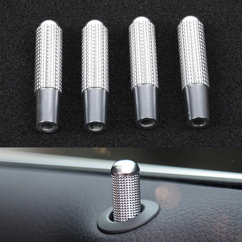 W205 / GLC / GLS / GLE 4pcs Car Door Lock Pin Knob Trim Ring