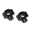 Universal Motorcycle 22MM Handlebar Risers Fat Bar Mount Clamp Black