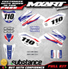 Custom Graphic Kit FORCE STYLE Yamaha TTR 110 Decals Stickers (2008-2023)