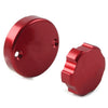 Ducati 848 1098 Red Front Brake Clutch Reservoir Cover Caps (2008-2013)