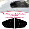 BMW 5 Series F10 525i Rear Side Window Louver Covers (2011-2017)