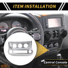 Jeep Wrangler JK JKU (2011-2017) Silver Tone AC Switch Control Cover Trim
