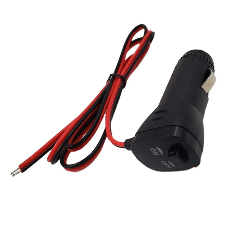 Car Cigarette Lighter Socket Adapter with On/Off Switch