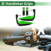 Motorcycle Hand Grips Cover Kit Diamond Pattern Green