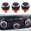 Peugeot 206 207 C2 3 x ABS Switch Knob Heater Buttons A/C Covers (2000-2010)