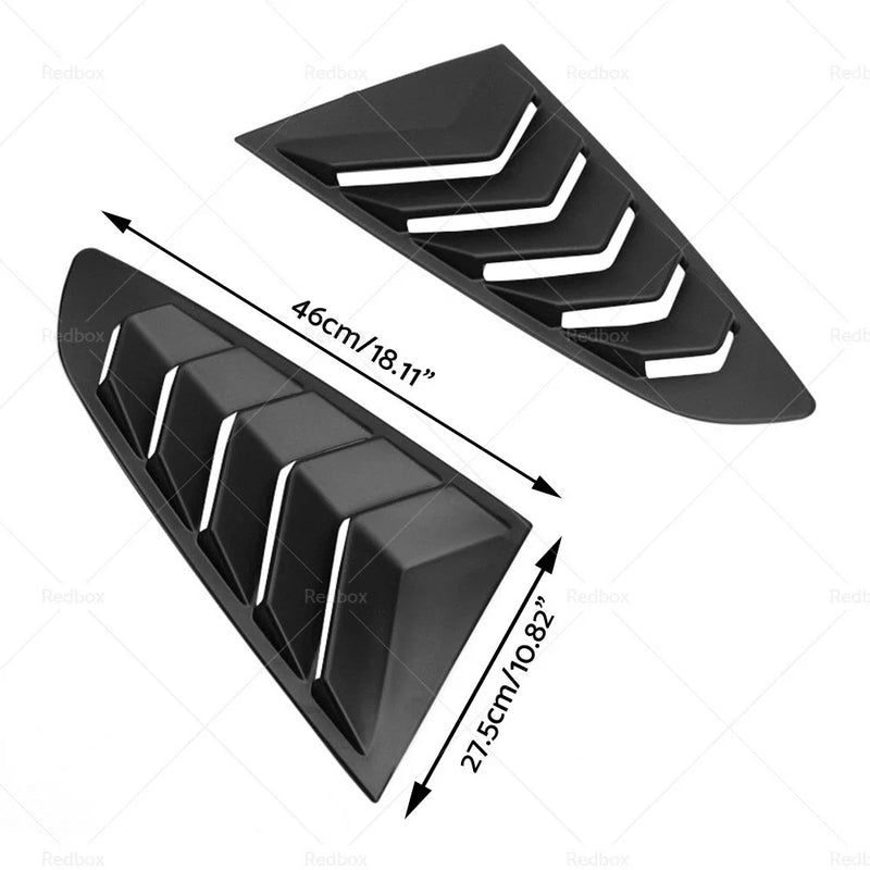 Ford Mustang Side Window Louvers Sun Shade Cover (2015-2022)
