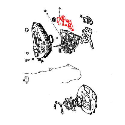 2446cc Oil Seal Retainer for Toyota Hilux LN50 LN56 LN65 1983-1988