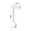 Harley Street Glide Gloss Black Heel Toe Shift Lever (1988-2024)