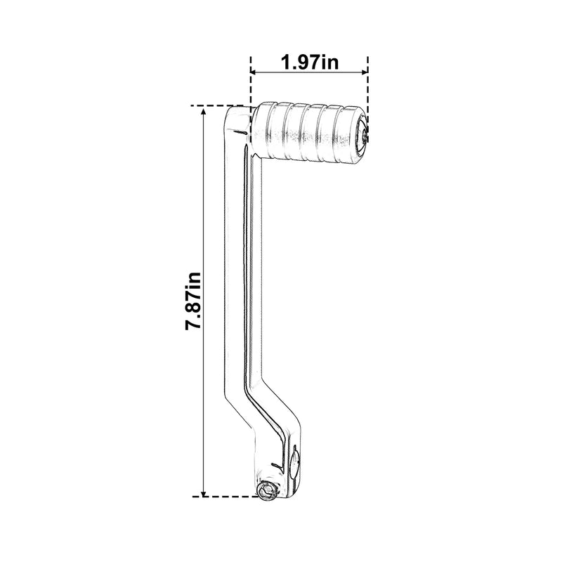 Harley Street Glide Gloss Black Heel Toe Shift Lever (1988-2024)