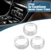 Jeep Wrangler JL JLU 2018-2022 Silver Tone Air Conditioner Knobs (Set of 3)