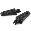 Harley FXBB FXBR FXBRS FXLR Black Front Footrests Rider Footpegs (2018-2023)