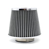 Car Silver Cold Air Intake Filter Induction Pipe