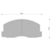 Mitsubishi Magna 2.6L 4G54 Front Disc Brake Pads Set (1985-1991)